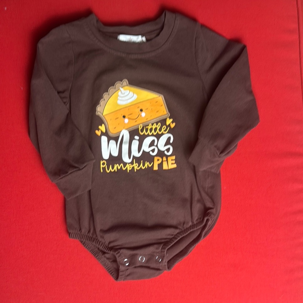 Brown Pumpkin Pie Kids One Piece